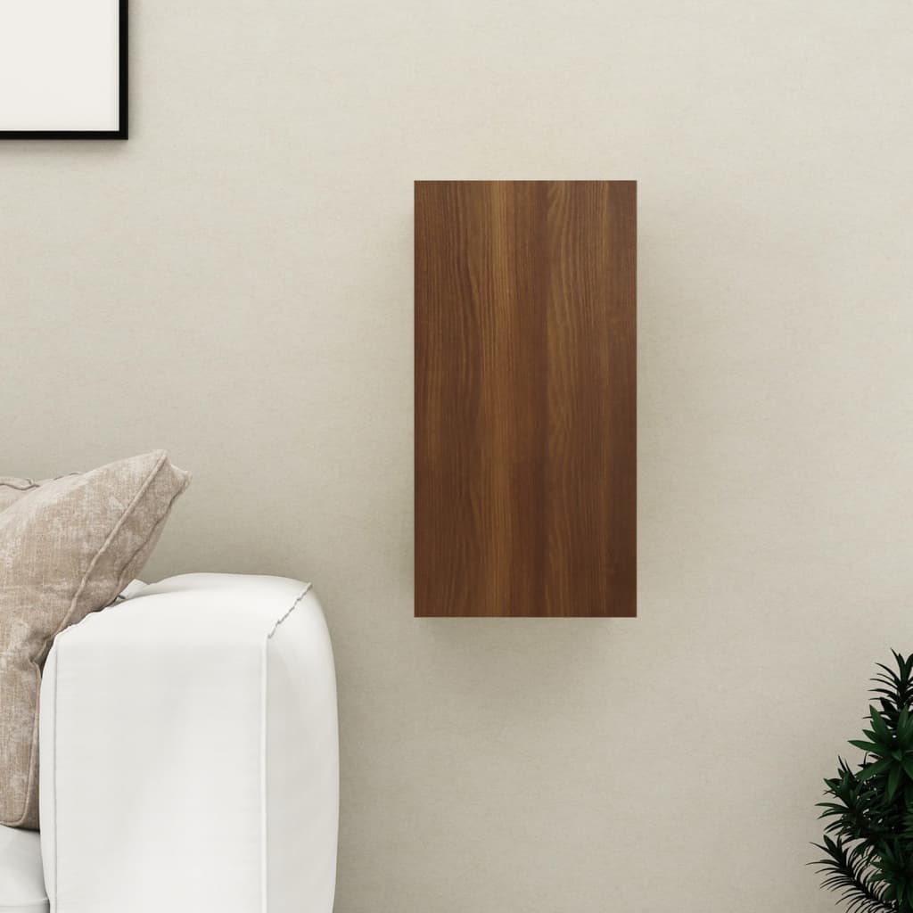 Tv-Meubel 30,5X30X60 Cm Bewerkt Hout Bruineikenkleurig