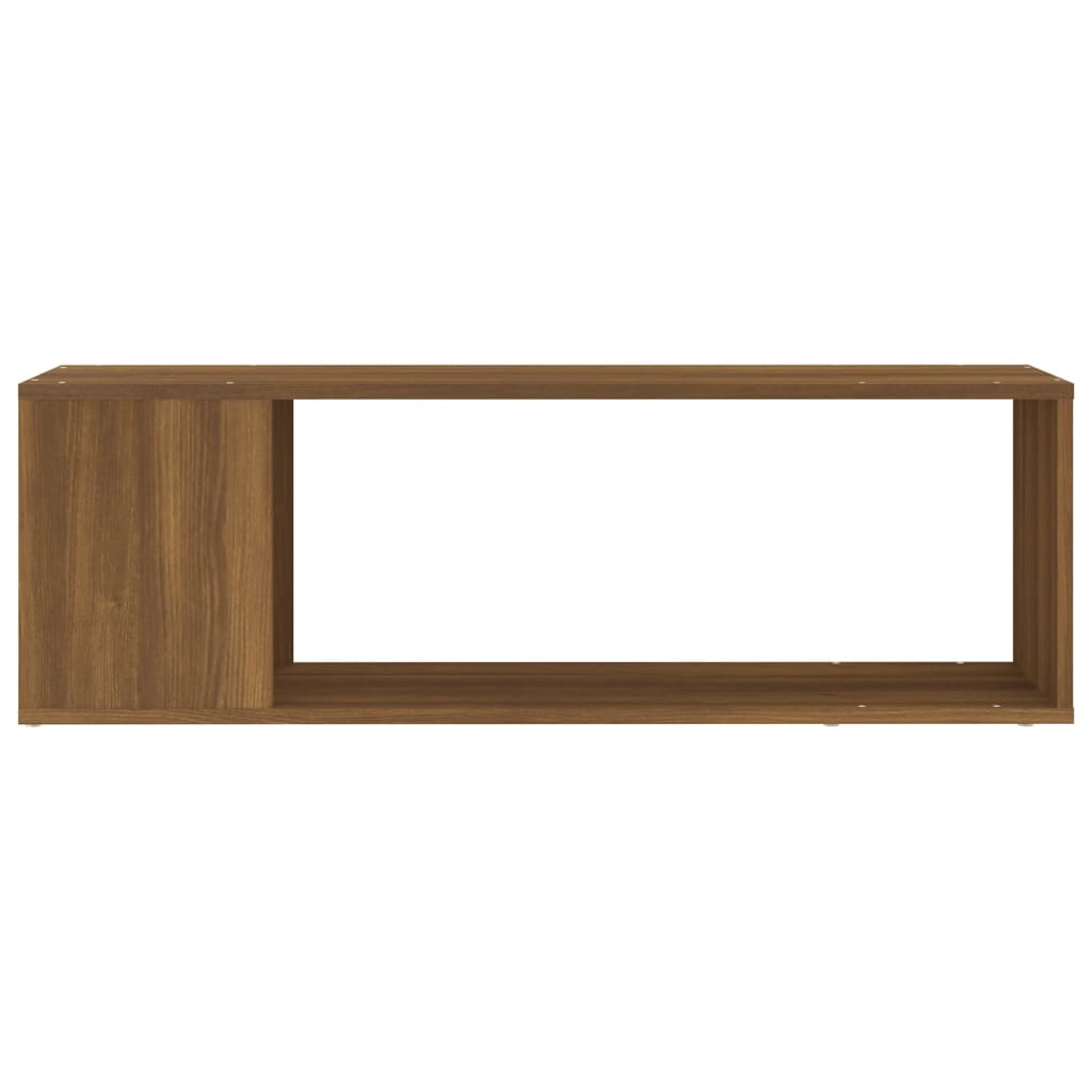 Tv-Meubel 100X24X32 Cm Bewerkt Hout Bruineikenkleurig