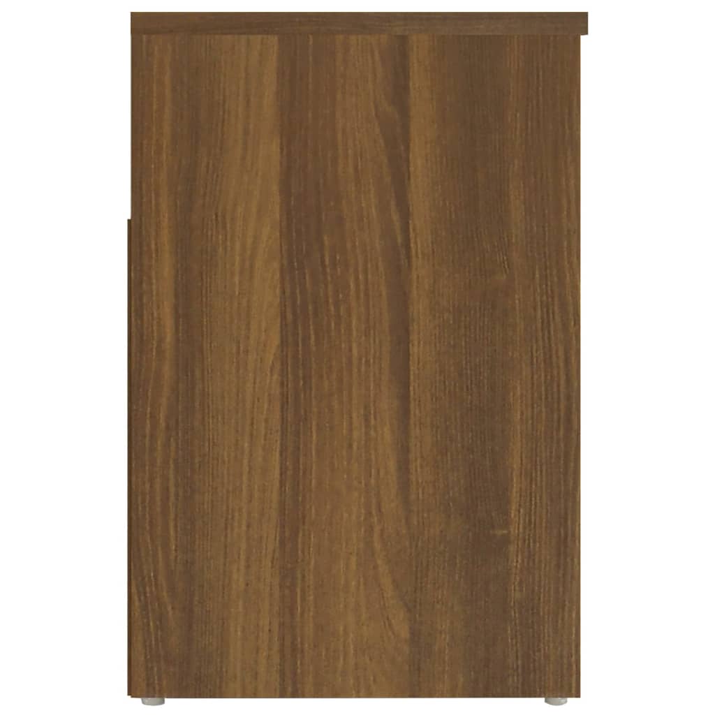 Schoenenbank 60X30X45 Cm Bewerkt Hout Bruineikenkleurig