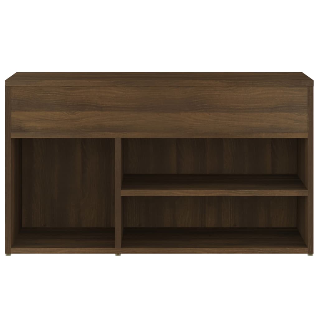 Schoenenbank 80X30X45 Cm Bewerkt Hout Bruineikenkleurig