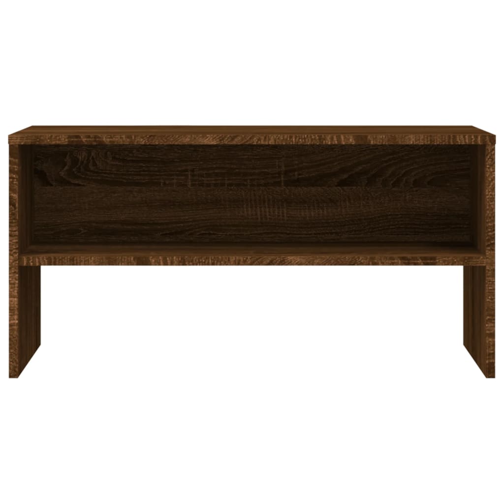 Tv-meubel 80x40x40 cm bewerkt hout bruin eikenkleur