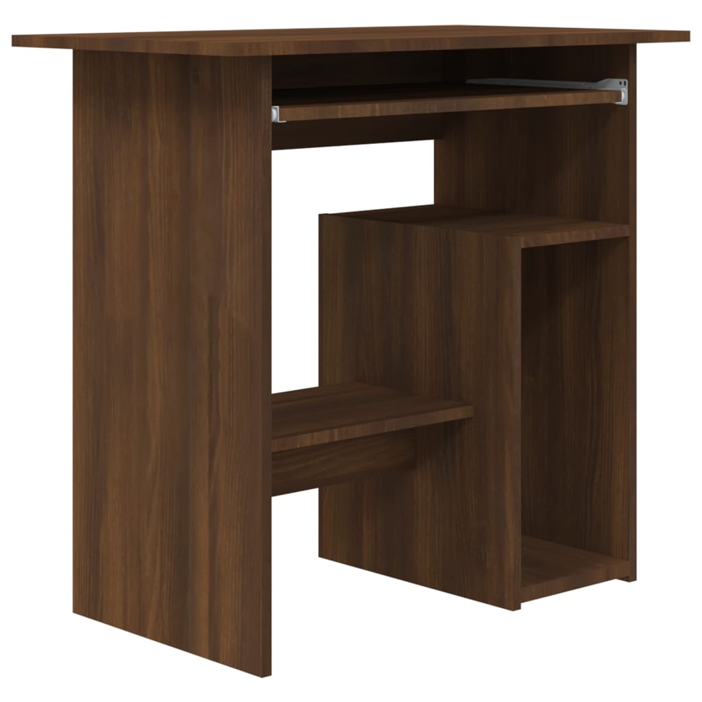 Bureau 80X45X74 Cm Bewerkt Hout Bruineikenkleurig