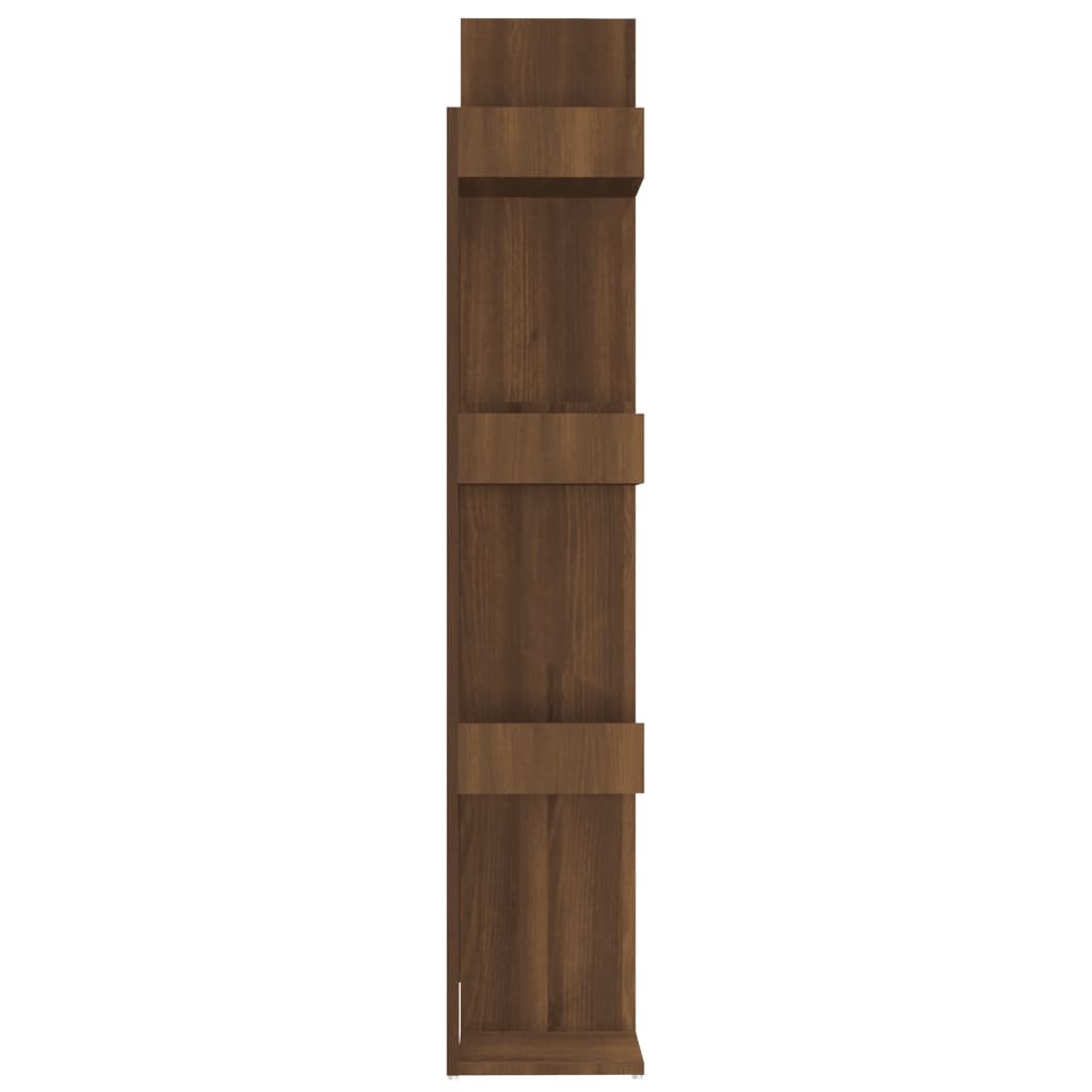 Boekenkast 86X25,5X140 Cm Bewerkt Hout Bruineikenkleurig