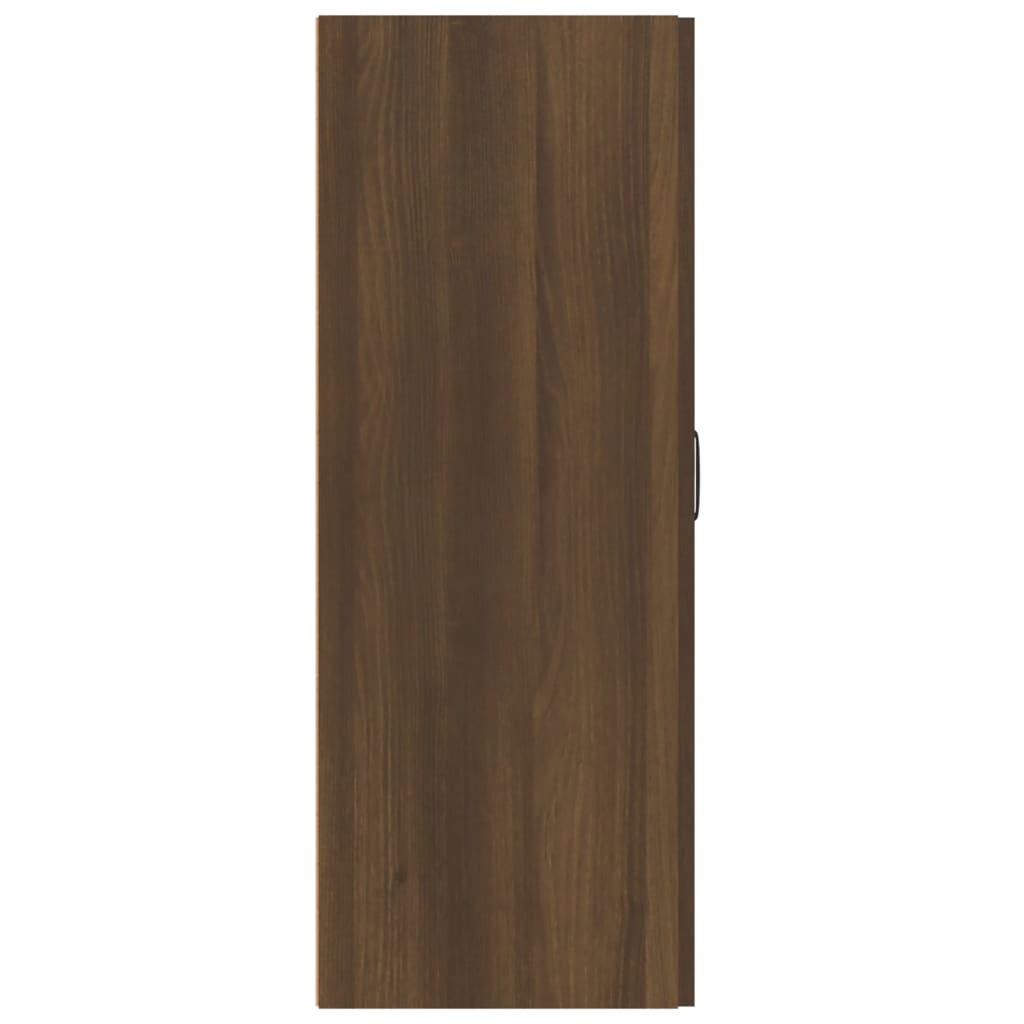 Hangkast 69,5X34X90 Cm Bewerkt Hout Bruineikenkleurig