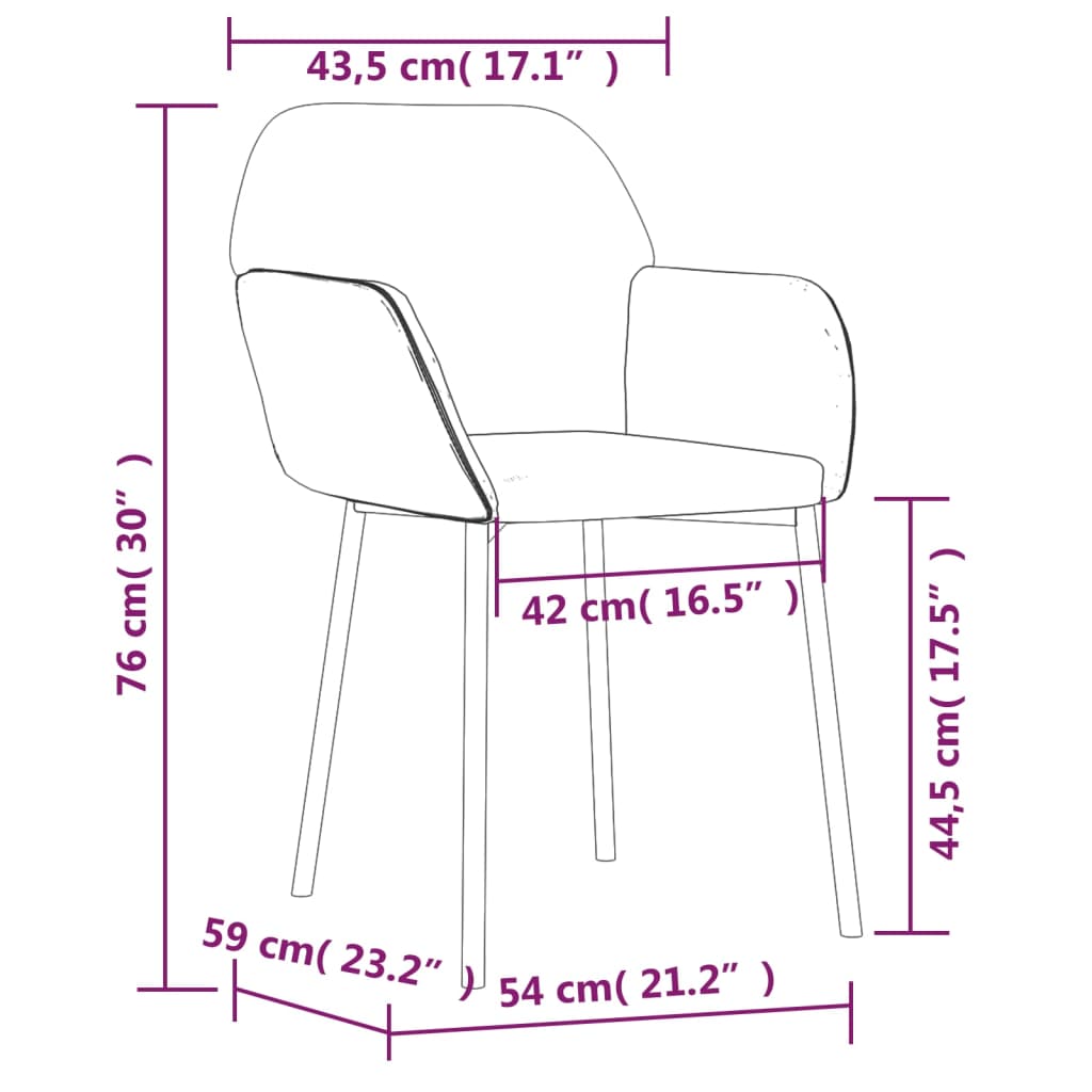 Eetkamerstoelen 2 st fluweel lichtgrijs