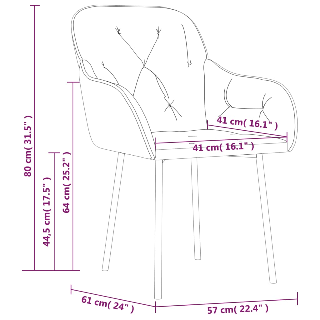 Eetkamerstoelen 2 st fluweel lichtgrijs