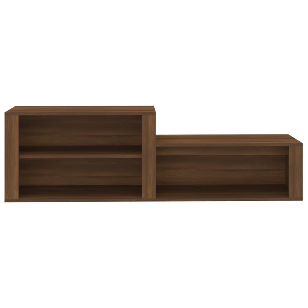 Schoenenkast 150X35X45 Cm Bewerkt Hout Bruineikenkleurig