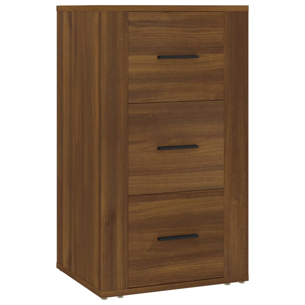 Dressoir 40X33X70 Cm Bewerkt Hout Bruineikenkleurig