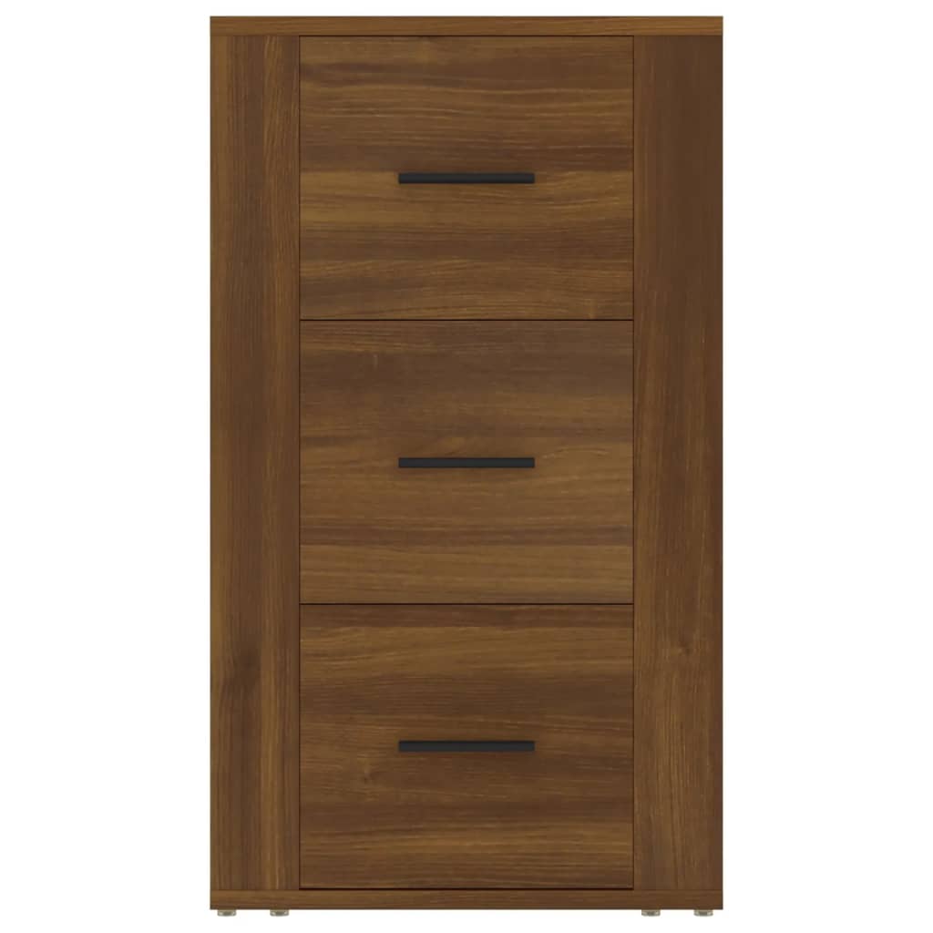 Dressoir 40X33X70 Cm Bewerkt Hout Bruineikenkleurig