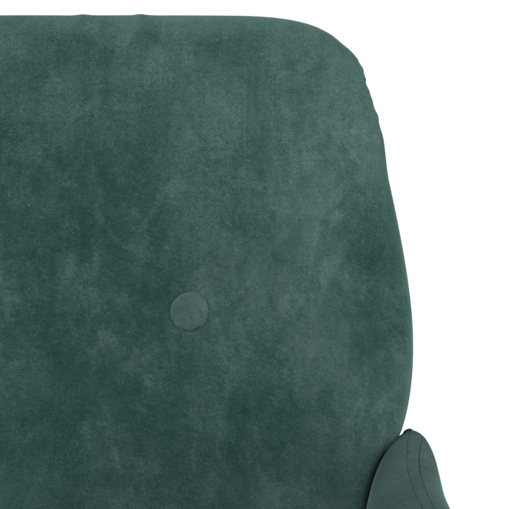 Fauteuil 62x79x79 cm fluweel donkergroen