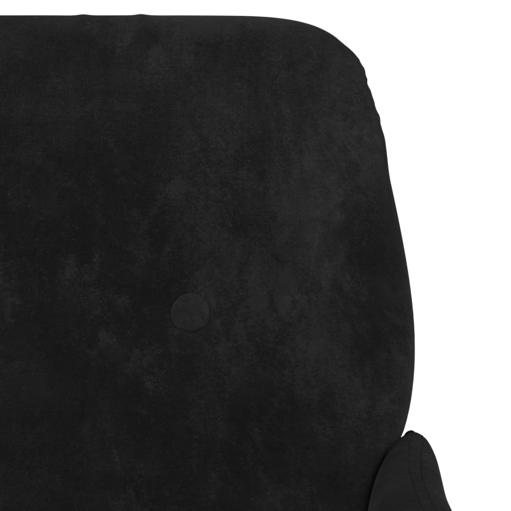 Fauteuil 62x79x79 cm fluweel zwart