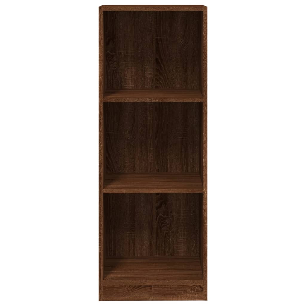 Boekenkast 40X24X109 Cm Bewerkt Hout Bruineikenkleurig