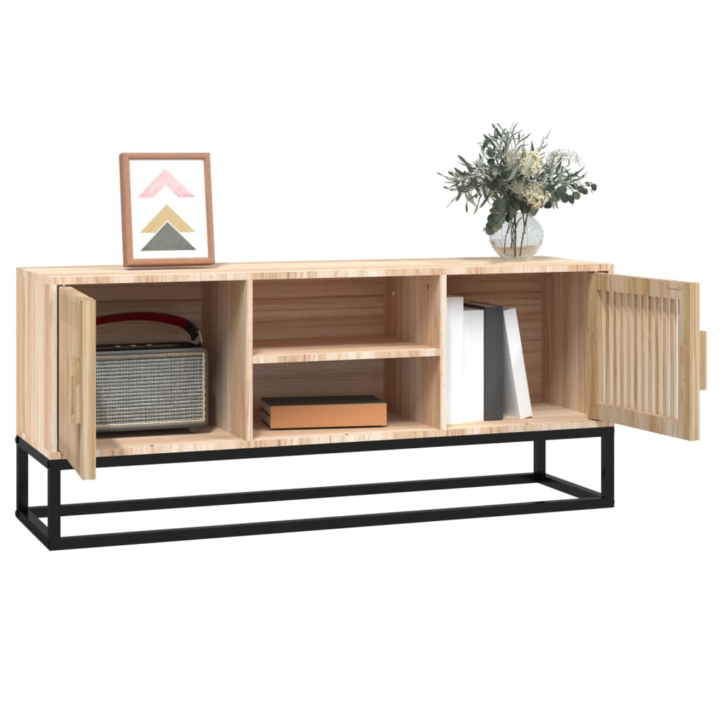 Tv-Meubel 105X30X45 Cm Bewerkt Hout En Ijzer