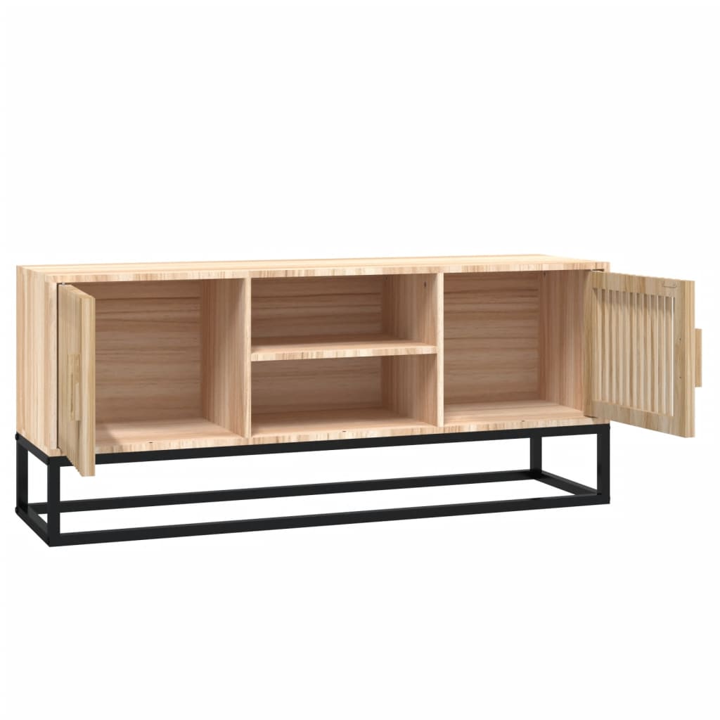 Tv-Meubel 105X30X45 Cm Bewerkt Hout En Ijzer