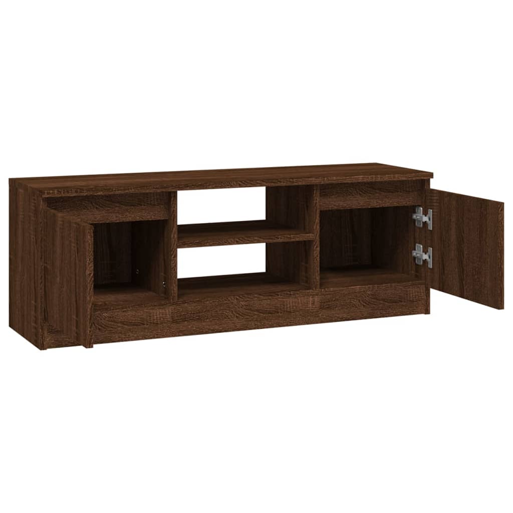 Tv-Meubel Met Deur 102X30X36 Cm Bruineikenkleurig