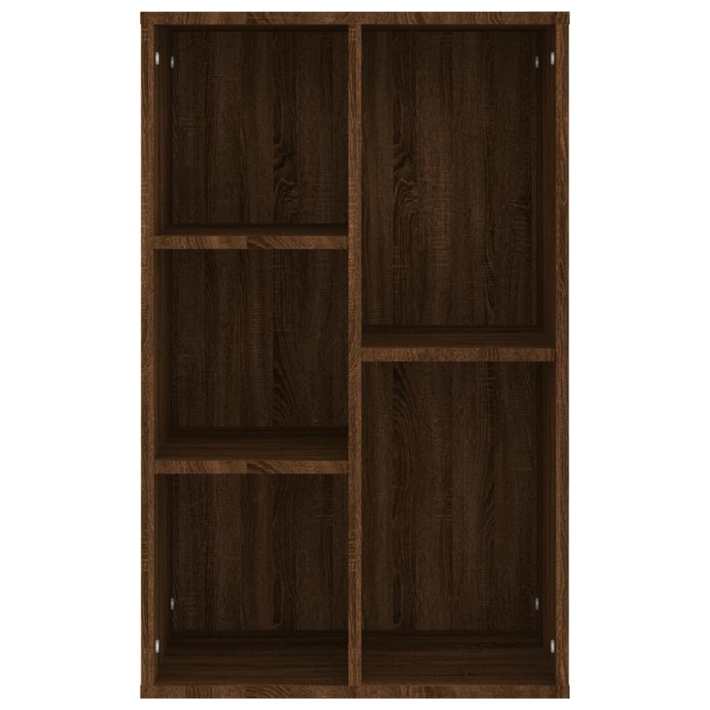 Boekenkast/Dressoir 50X25X80 Cm Bewerkt Hout Bruineikenkleurig