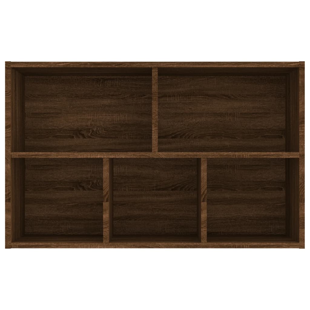 Boekenkast/Dressoir 50X25X80 Cm Bewerkt Hout Bruineikenkleurig