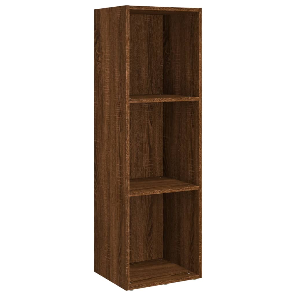 Boekenkast/Tv-Meubel 36X30X114 Cm Bruineikenkleurig