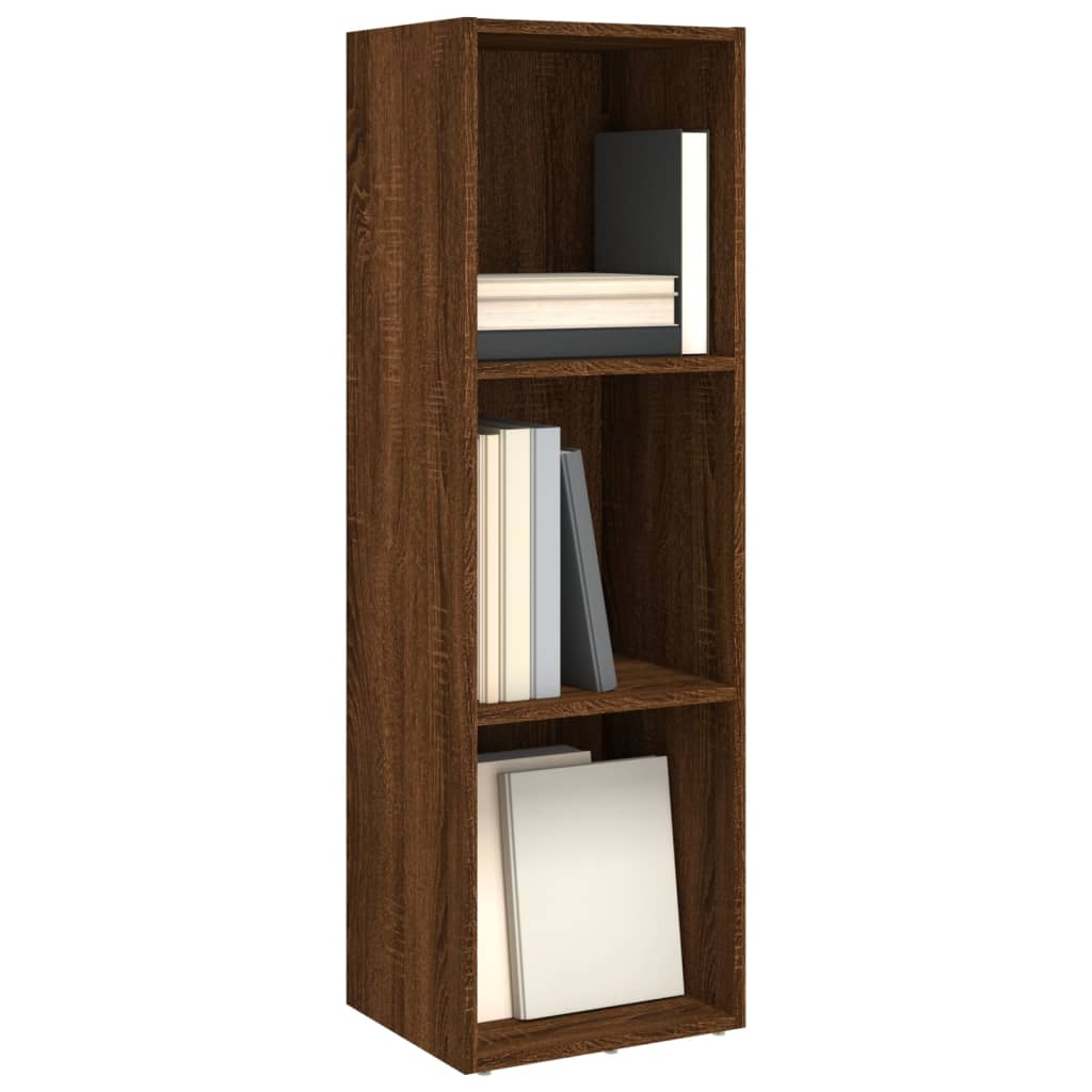 Boekenkast/Tv-Meubel 36X30X114 Cm Bruineikenkleurig