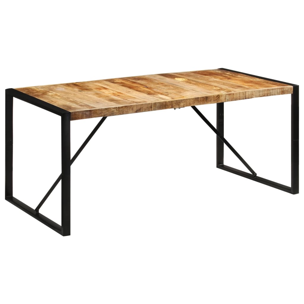 Eettafel 175x90x76 cm massief ruw mangohout