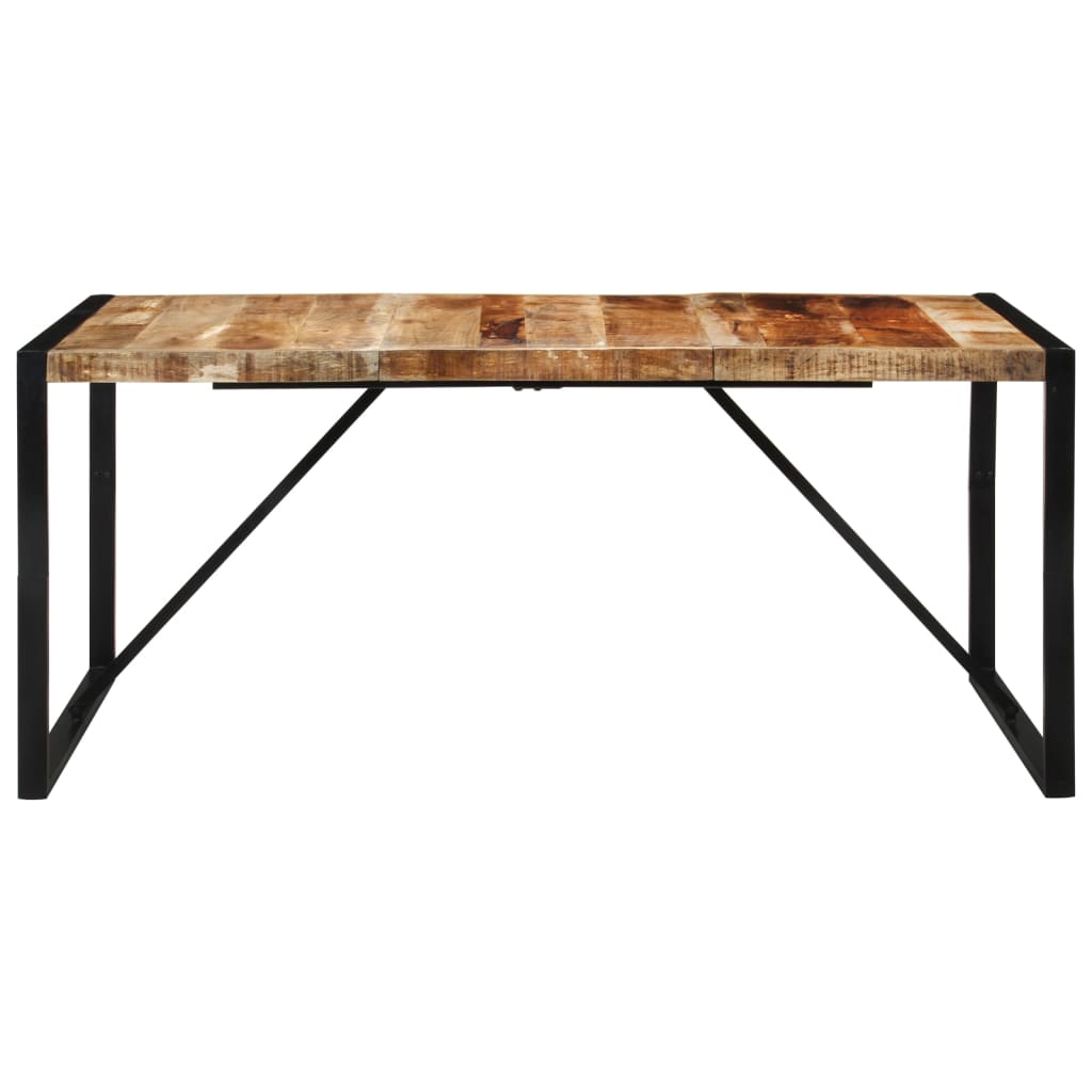 Eettafel 175x90x76 cm massief ruw mangohout