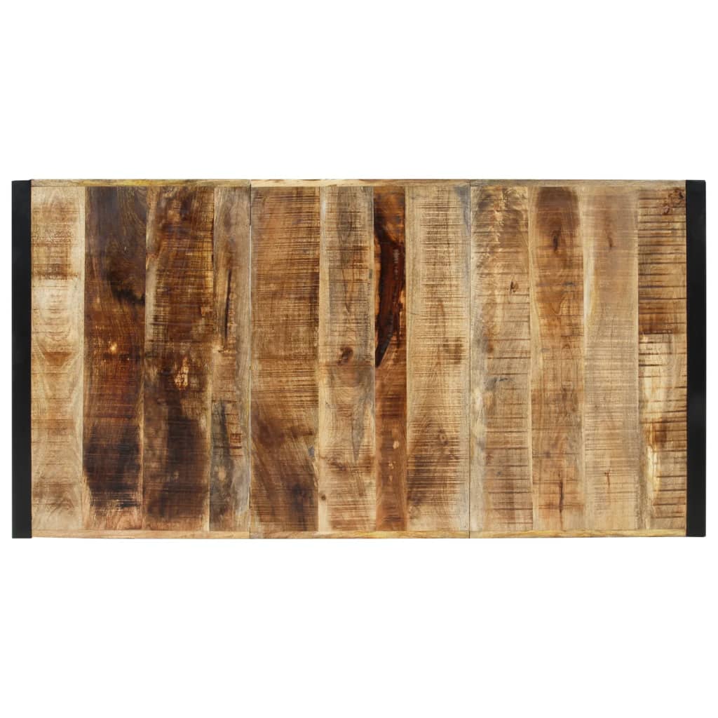 Eettafel 175x90x76 cm massief ruw mangohout