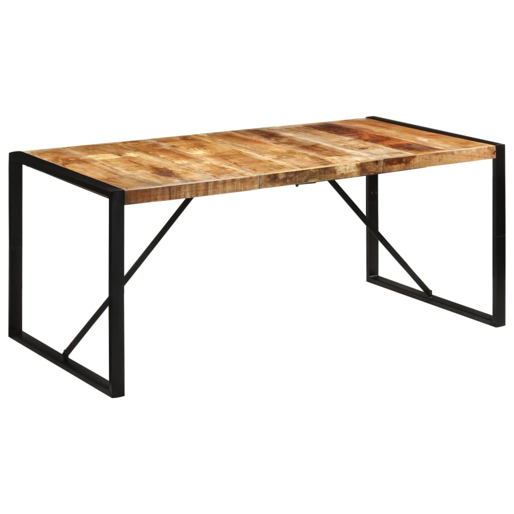 Eettafel 175x90x76 cm massief ruw mangohout