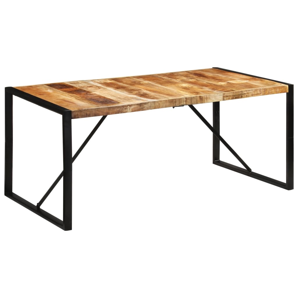 Eettafel 175x90x76 cm massief ruw mangohout