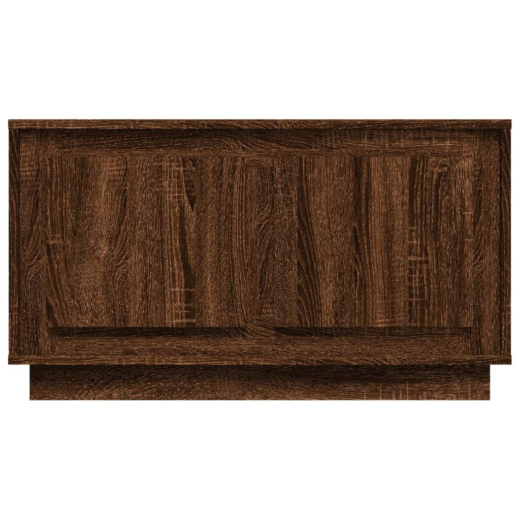 Tv-Meubel 80X35X45 Cm Bewerkt Hout Bruineikenkleurig