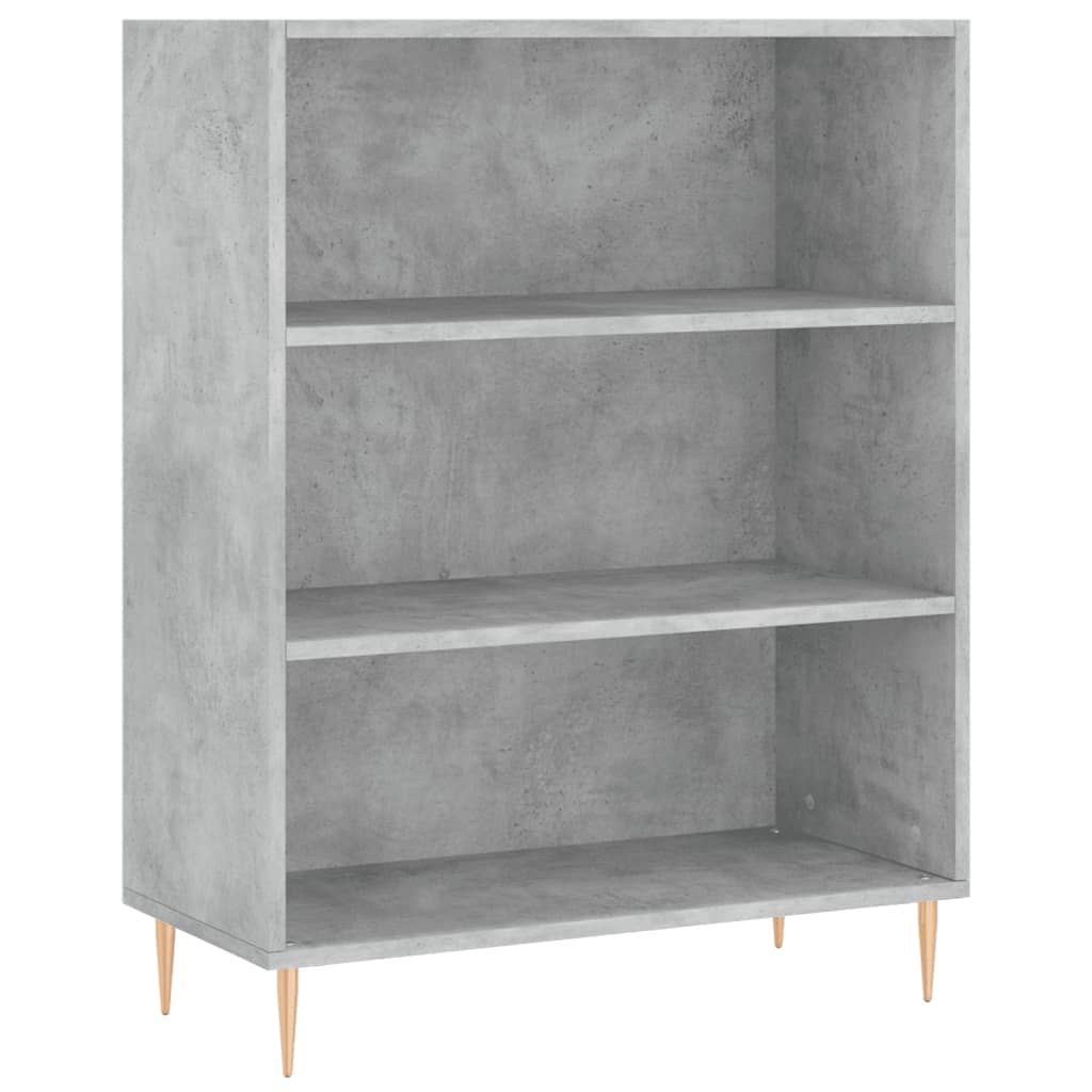 Boekenkast 69,5X32,5X90 Cm Bewerkt Hout Betongrijs 1