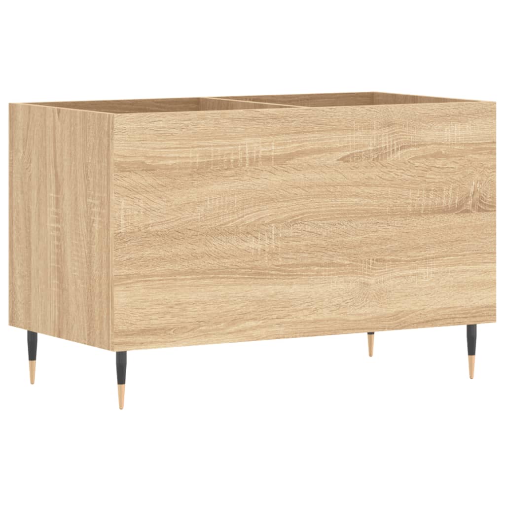 Platenkast 74,5x38x48 cm bewerkt hout sonoma eikenkleurig