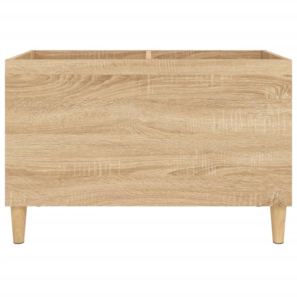 Platenkast 74,5x38x48 cm bewerkt hout sonoma eikenkleurig