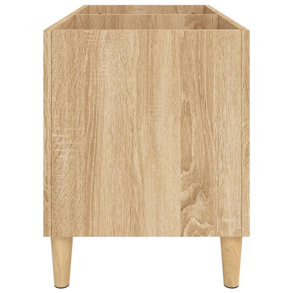 Platenkast 74,5x38x48 cm bewerkt hout sonoma eikenkleurig