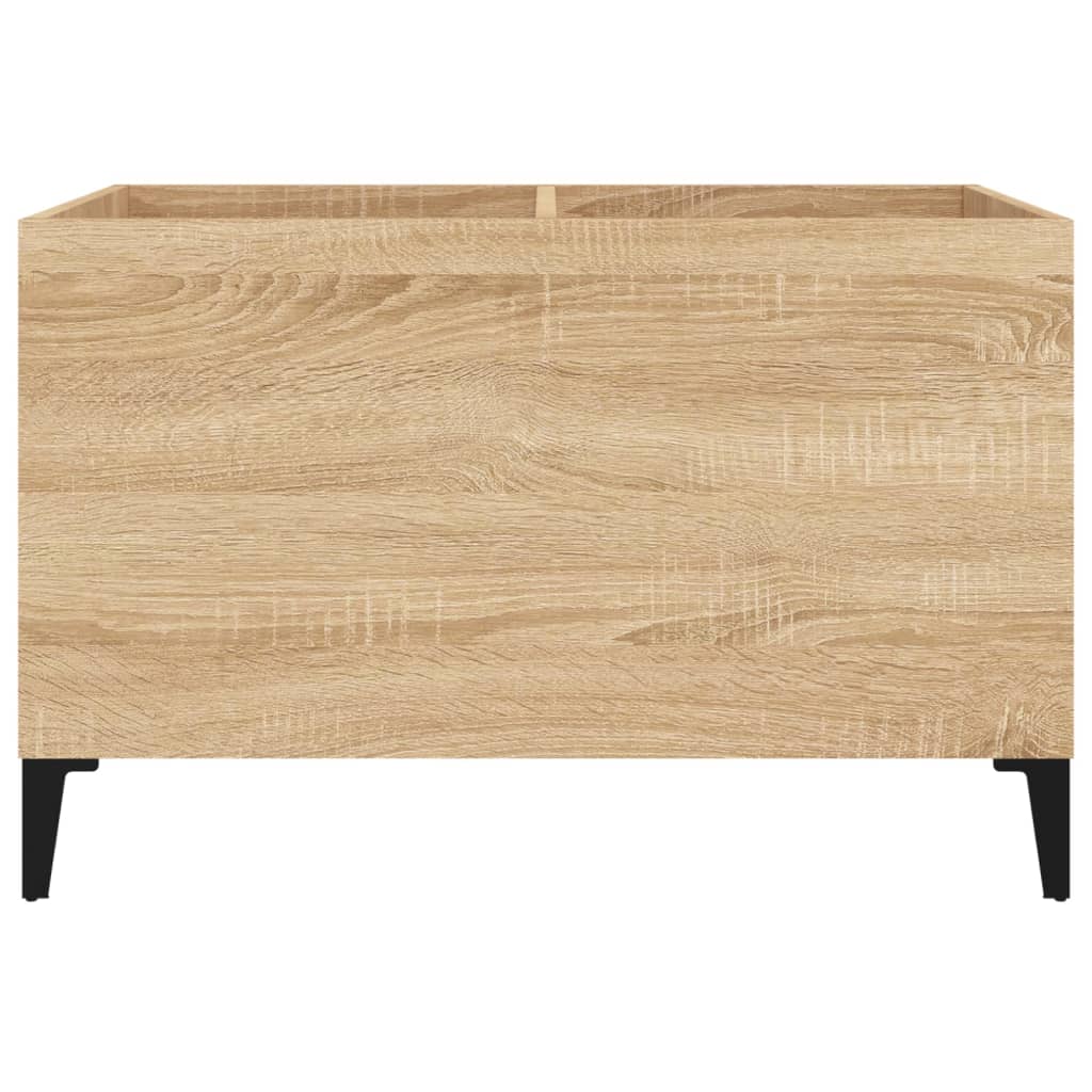 Platenkast 74,5x38x48 cm bewerkt hout sonoma eikenkleurig