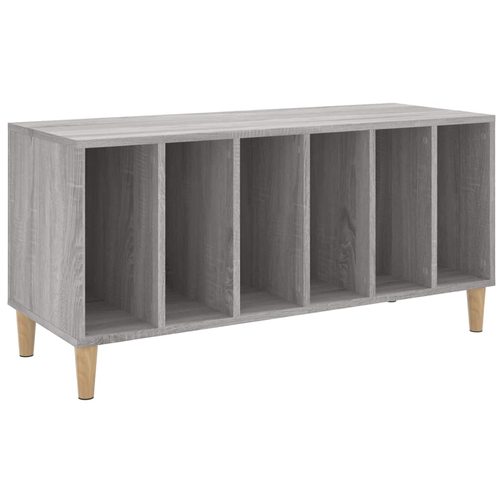 Platenkast 100x38x48 cm bewerkt hout grijs sonoma eikenkleurig