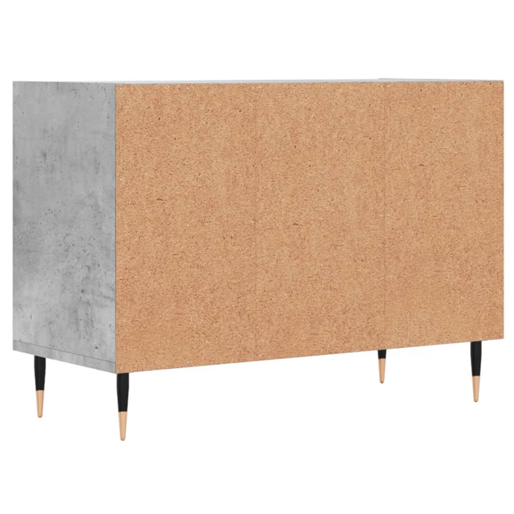 Tv-Meubel 69,5X30X50 Cm Bewerkt Hout Betongrijs