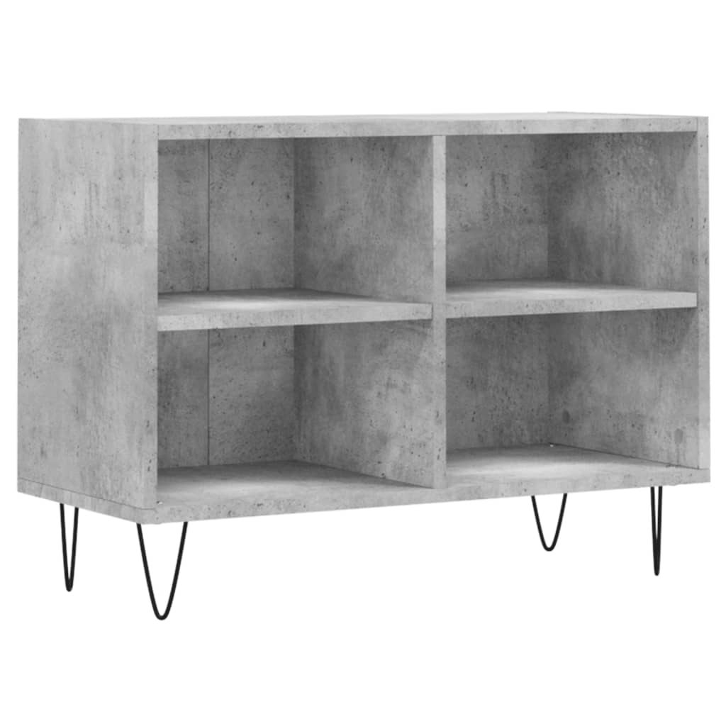 Tv-Meubel 69,5X30X50 Cm Bewerkt Hout Betongrijs 1