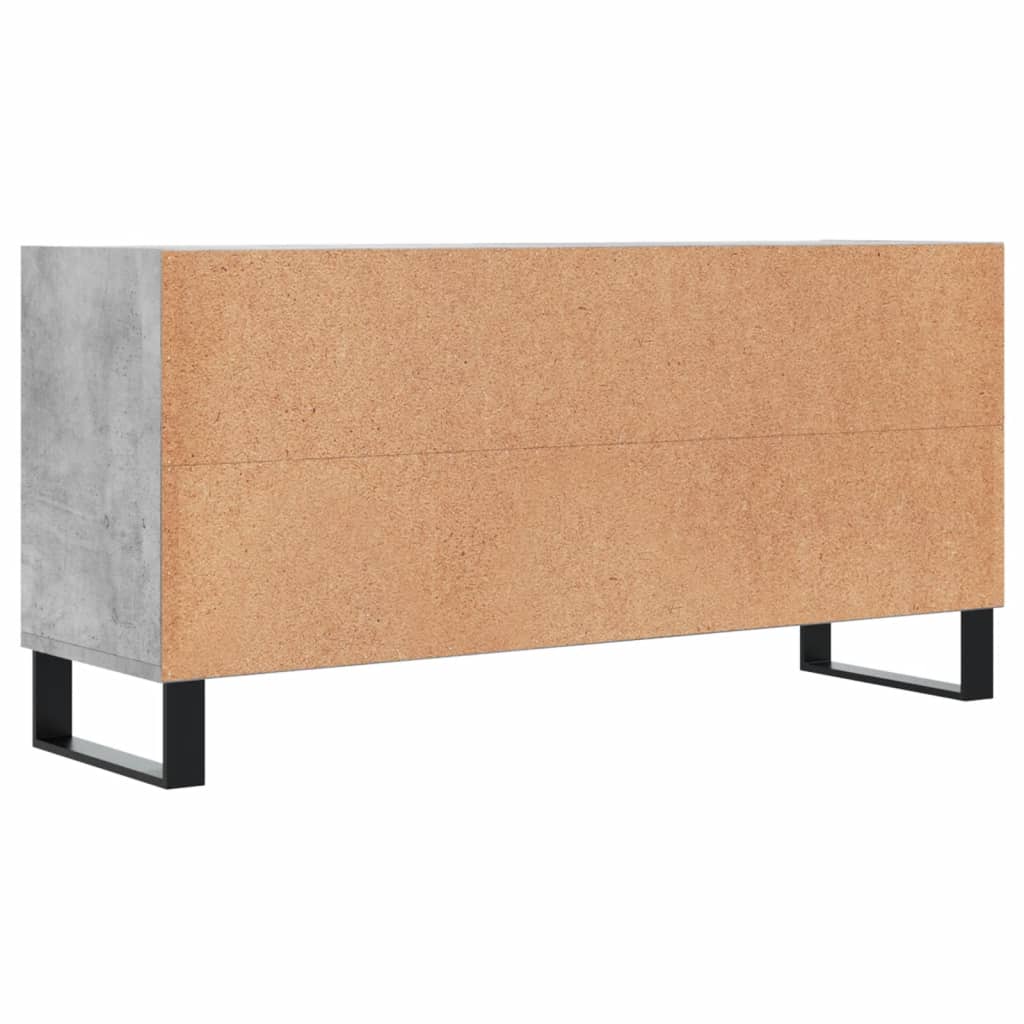 Tv-Meubel 103,5X30X50 Cm Bewerkt Hout Betongrijs