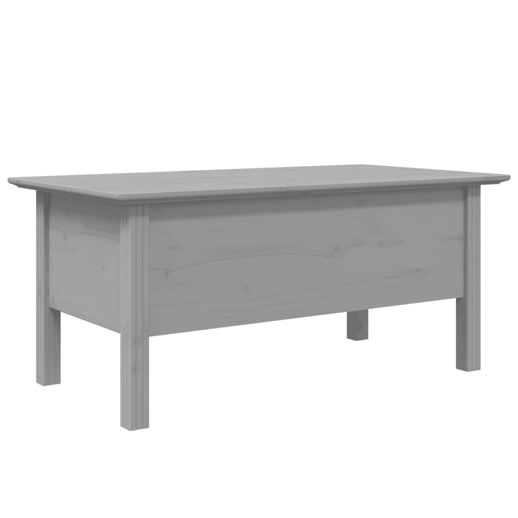 Salontafel BODO 100x55x46 cm massief grenenhout grijs