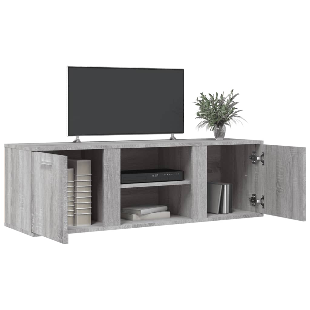 Tv-meubel 120x34x37 cm bewerkt hout grijs sonoma eikenkleurig