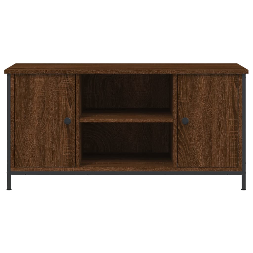 Tv-Meubel 100X40X50 Cm Bewerkt Hout Bruineikenkleurig