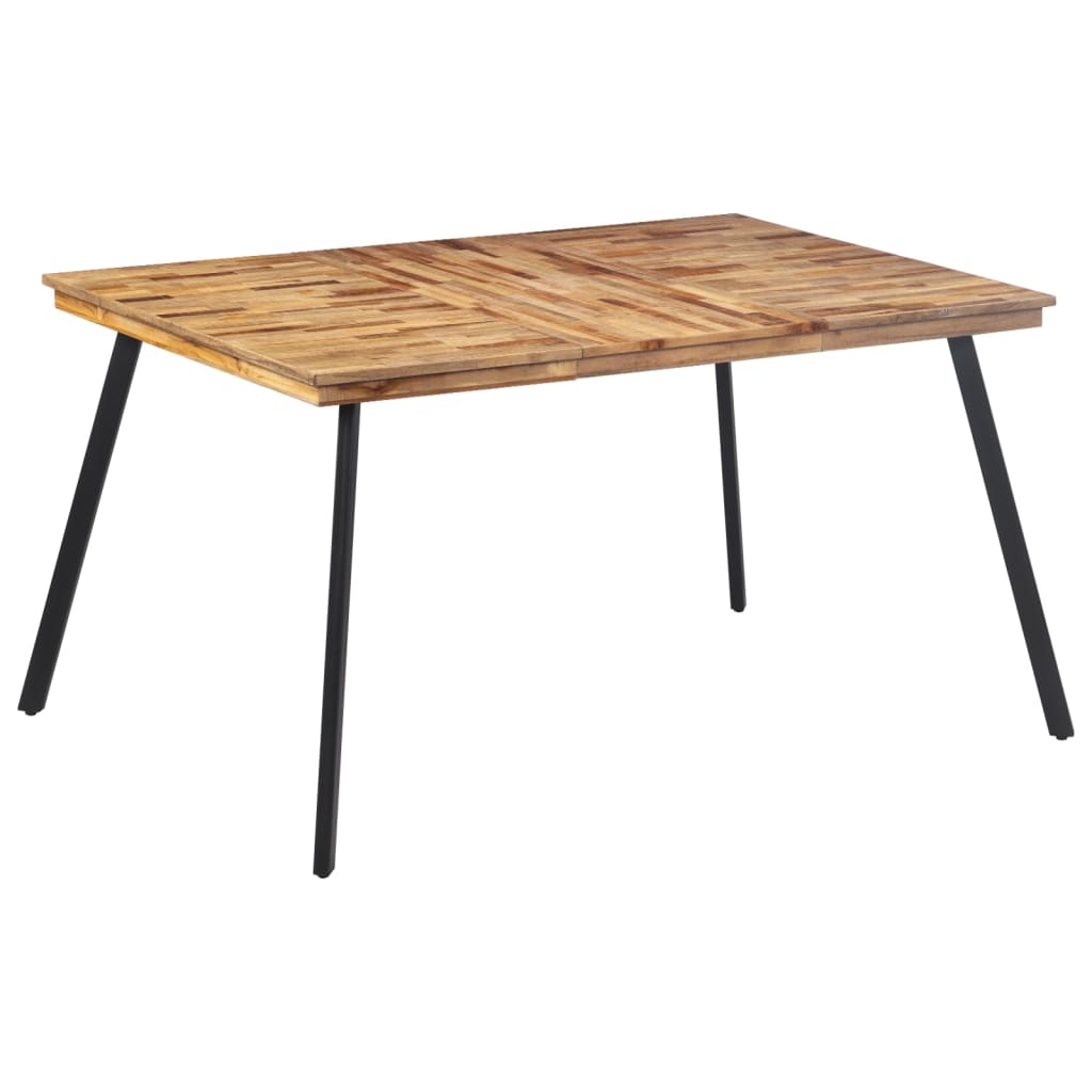 Eettafel 148x97x76 cm massief teakhout