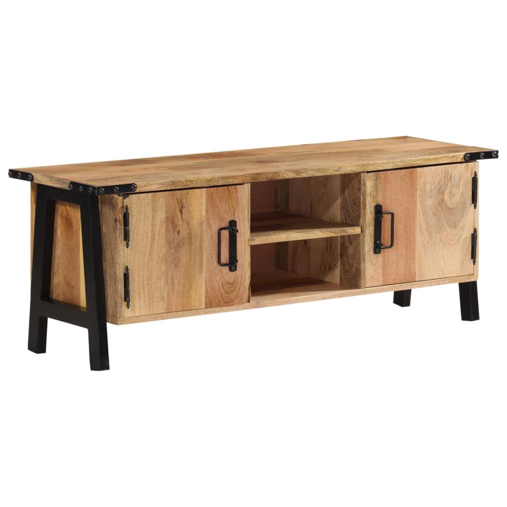 Tv-meubel 110x35x40 cm massief mangohout