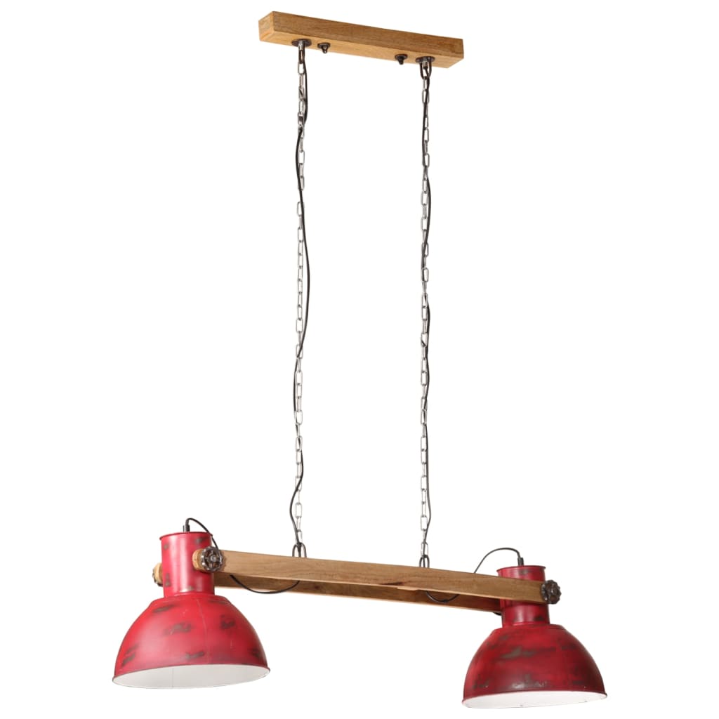 Hanglamp 25 W E27 85x28x109 cm verweerd rood