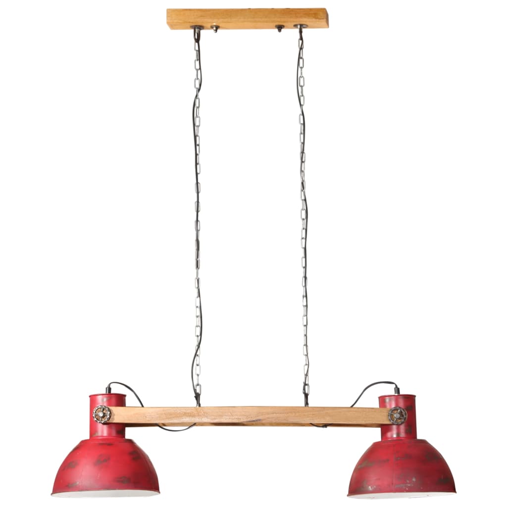 Hanglamp 25 W E27 85x28x109 cm verweerd rood