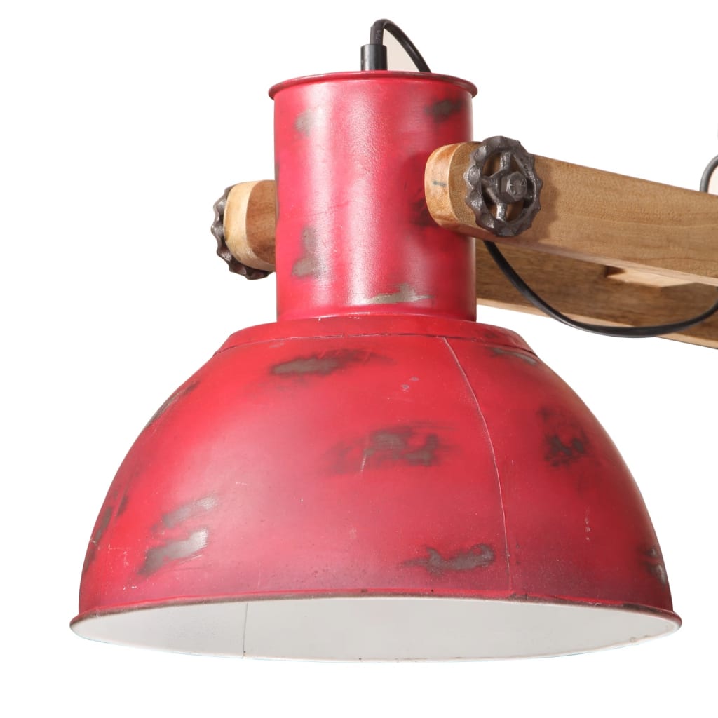 Hanglamp 25 W E27 85x28x109 cm verweerd rood