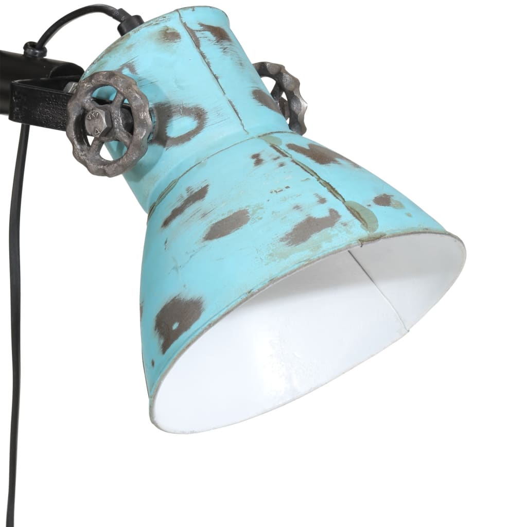 Vloerlamp 25 W E27 25x25x90/140 cm verweerd blauw