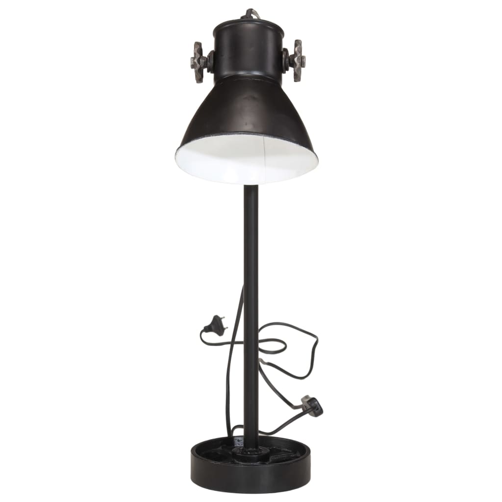 Bureaulamp 25 W E27 15x15x55 cm zwart