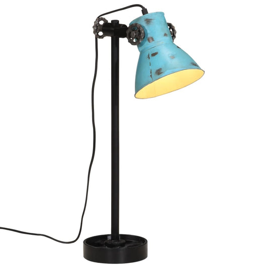 Bureaulamp 25 W E27 15x15x55 cm verweerd blauw