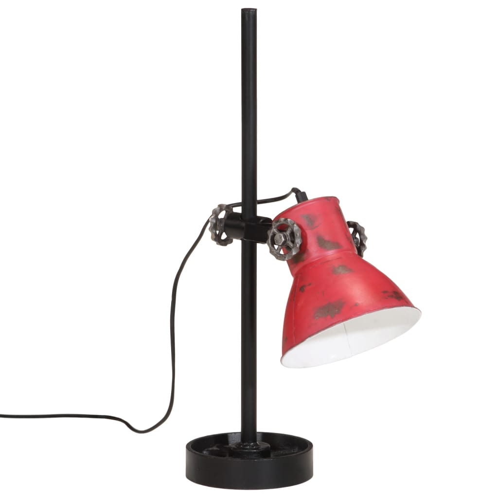 Bureaulamp 25 W E27 15x15x55 cm verweerd rood